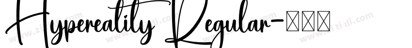 Hypereality Regular字体转换